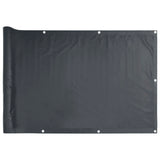 Vidaxl balkonskærm 800x75 cm PVC antracit -farvet