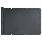 VidaXL Balkonscherm 1000x75 cm PVC antracietkleurig