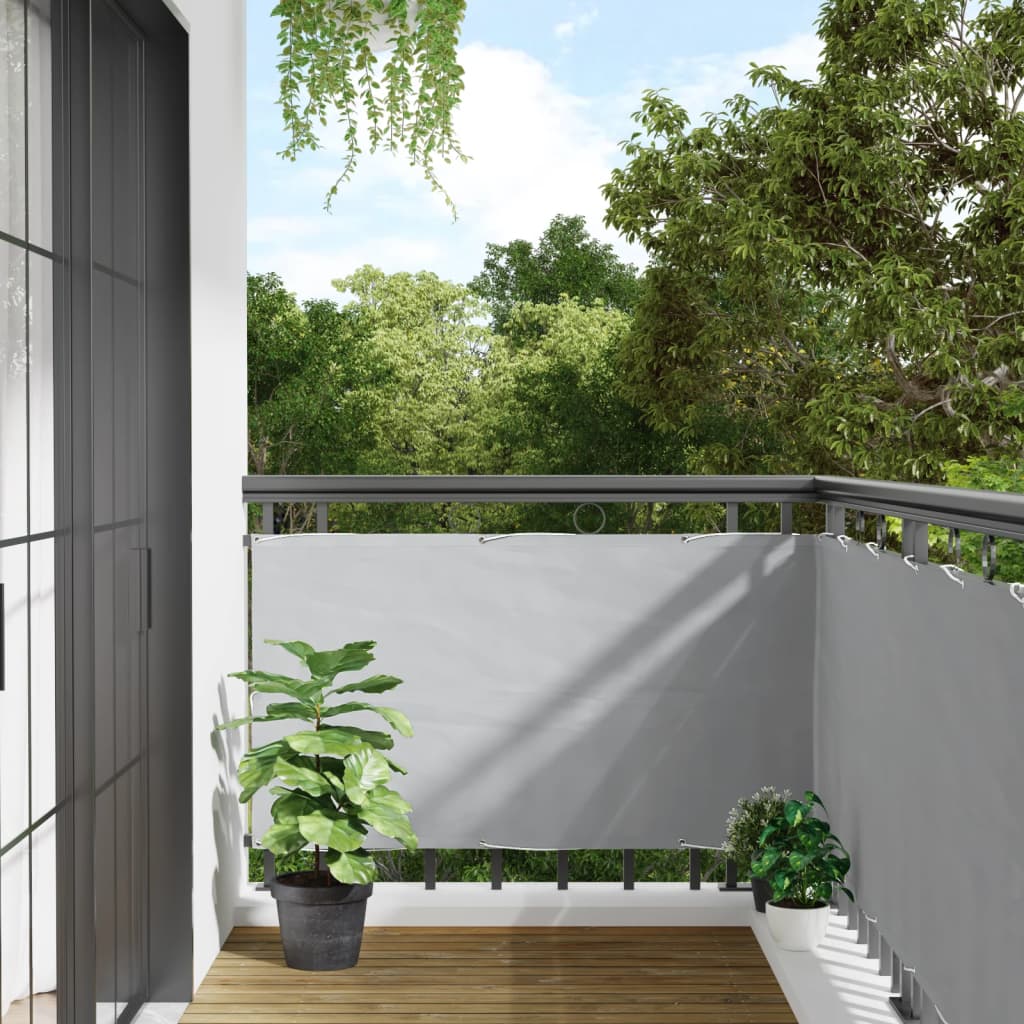 Vidaxl Balcony screen 600x75 cm PVC Gray