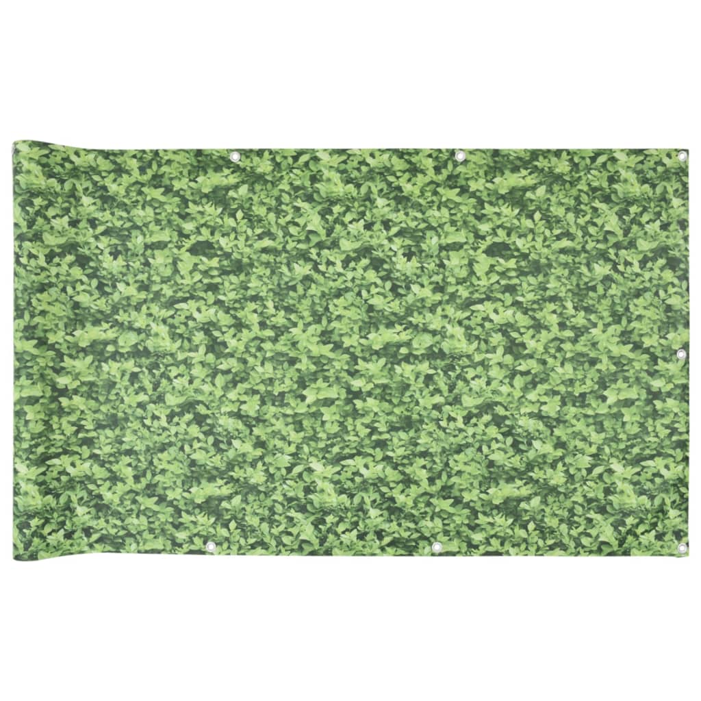 Vidaxl Schermo dello schermo del balcone Pattern 500x75 cm PVC verde