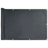 Vidaxl balkongskjerm 600x90 cm PVC Anthracite -farget