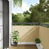 Vidaxl Balcony Screen 400x90 cm PVC krém -