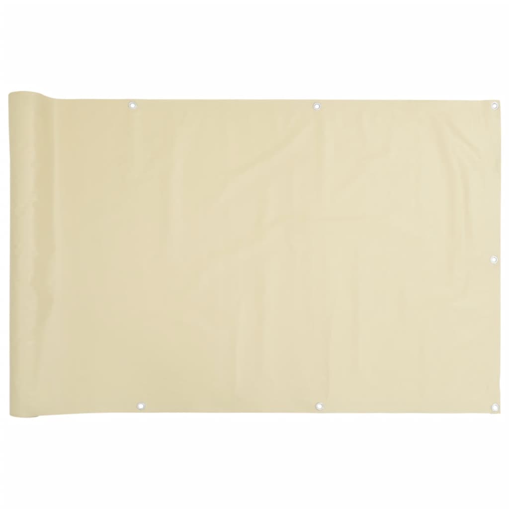 Vidaxl Balkon Bildschirm 700x90 cm PVC Cream -Colored