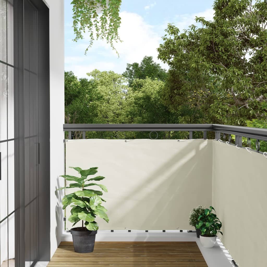 Vidaxl Balkon ekran 500x90 cm PVC White