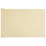 Écran de balcon Vidaxl 400x120 cm PVC Cream -Colored