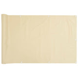 Écran de balcon Vidaxl 700x120 cm PVC Cream -Colored