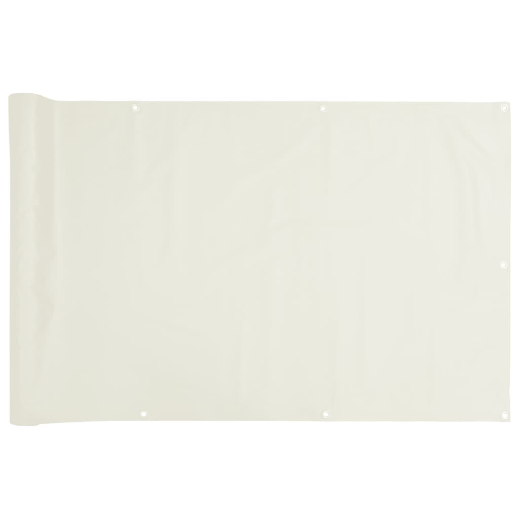 Pantalla de balcón Vidaxl 300x120 cm PVC White