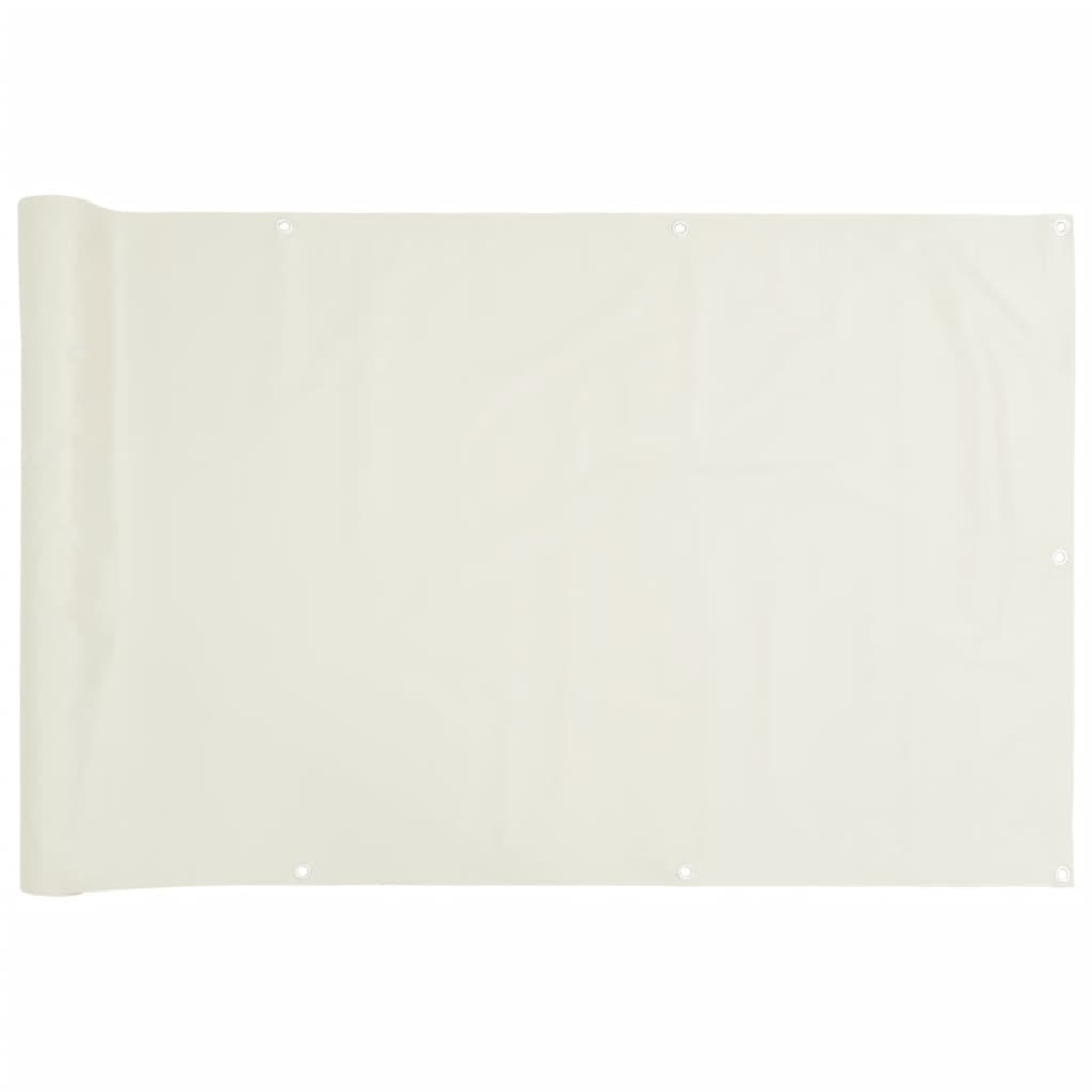 Écran de balcon Vidaxl 600x120 cm PVC blanc