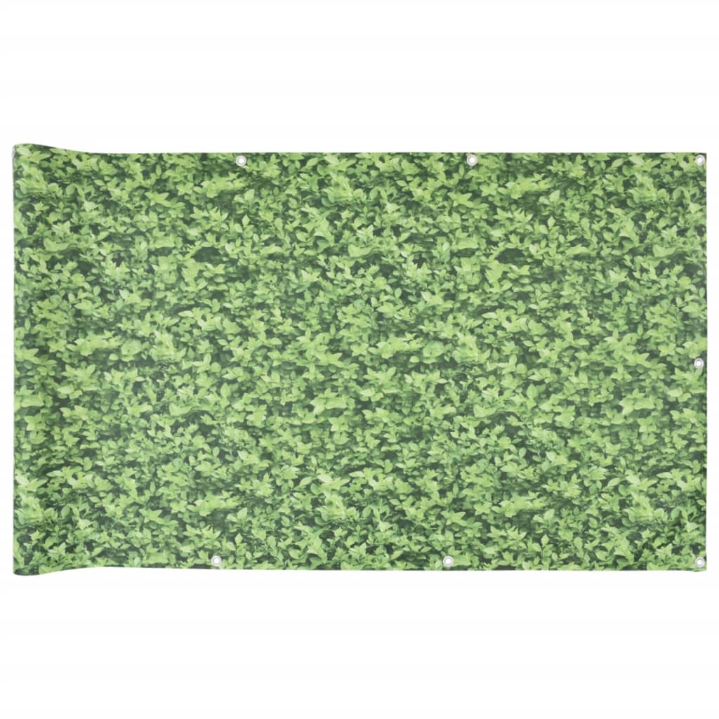 VIDAXL Schermo dello schermo del balcone Modello di pianta 800x120 cm Green