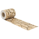 Vidaxxl garden screen coarse stone pattern 35x0.19 m PVC beige