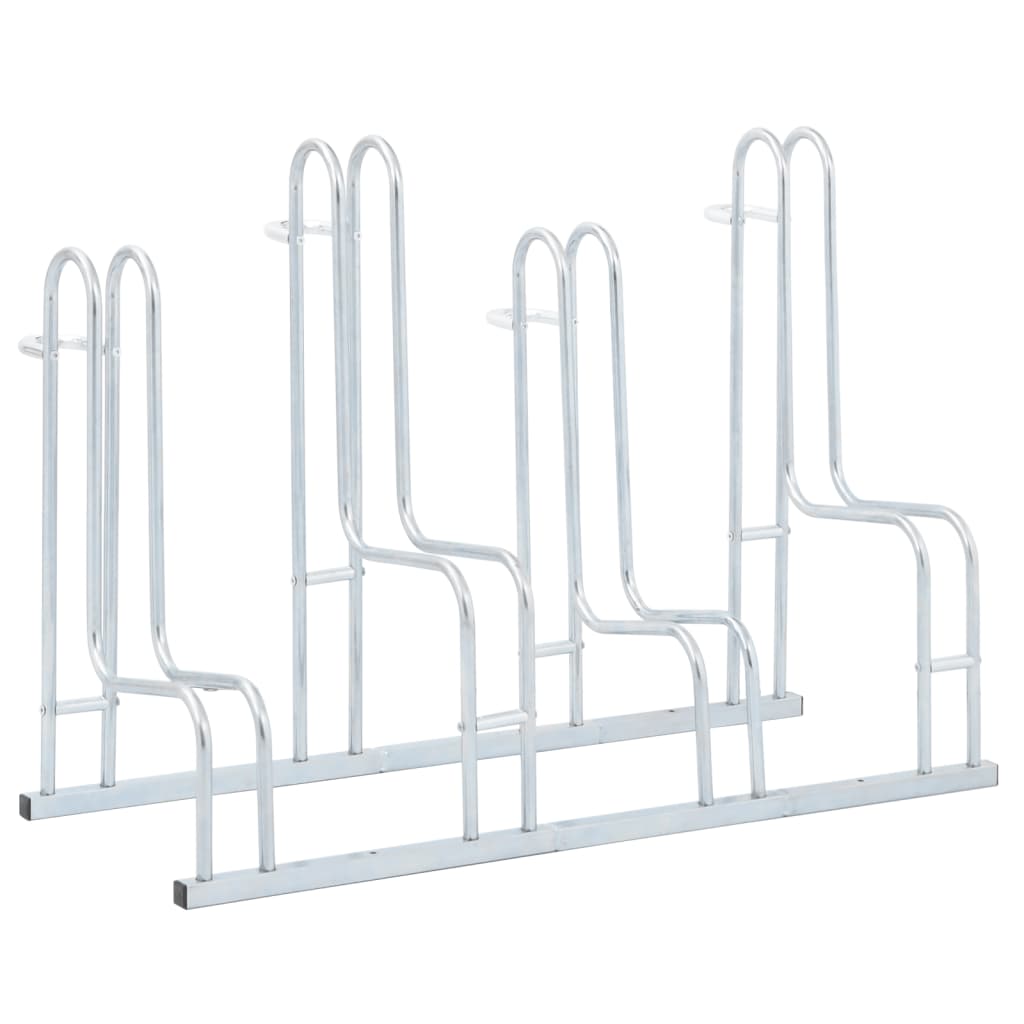 Vidaxl fietsenstandaard voor 4 fietsen vrijstaand gegalvaniseerd staal