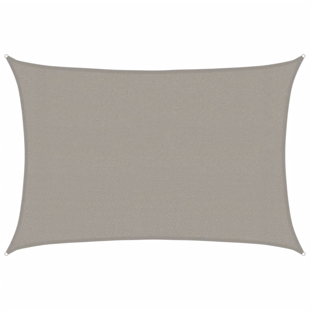 Vidaxl Zonnezeil 160 g m² rectangulaire 3x4,5 m gris clair HDPE