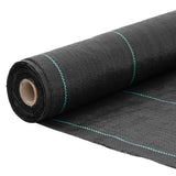 Tela de zanahoria Vidaxl 0.5x50 m polipropene negro