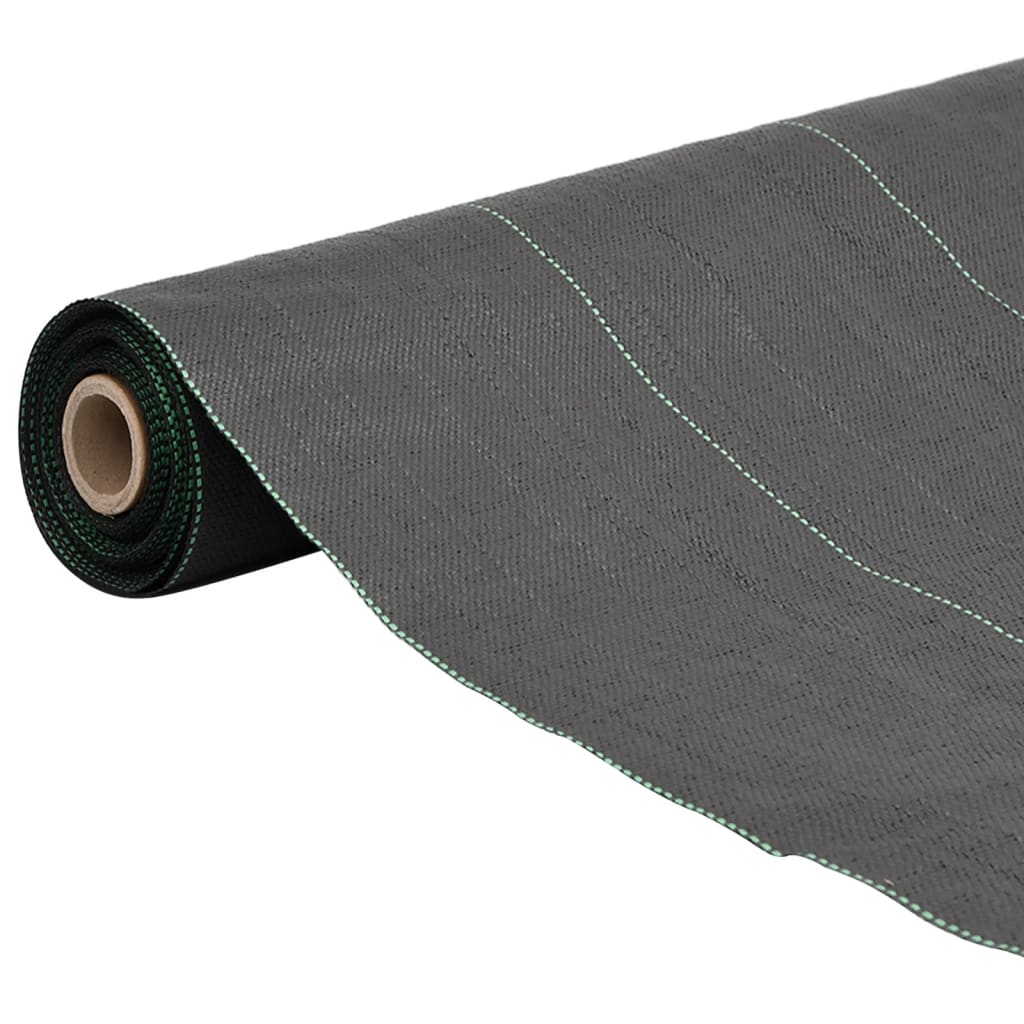 Tela de zanahoria Vidaxl 0.5x50 m polipropene negro