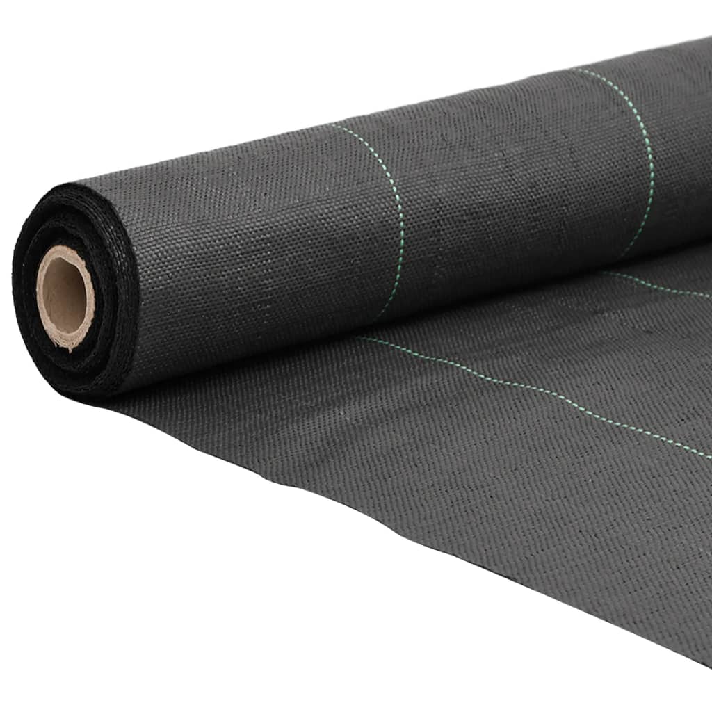 Vidaxl Carrot tissu 0,5x50 m polypropène noir