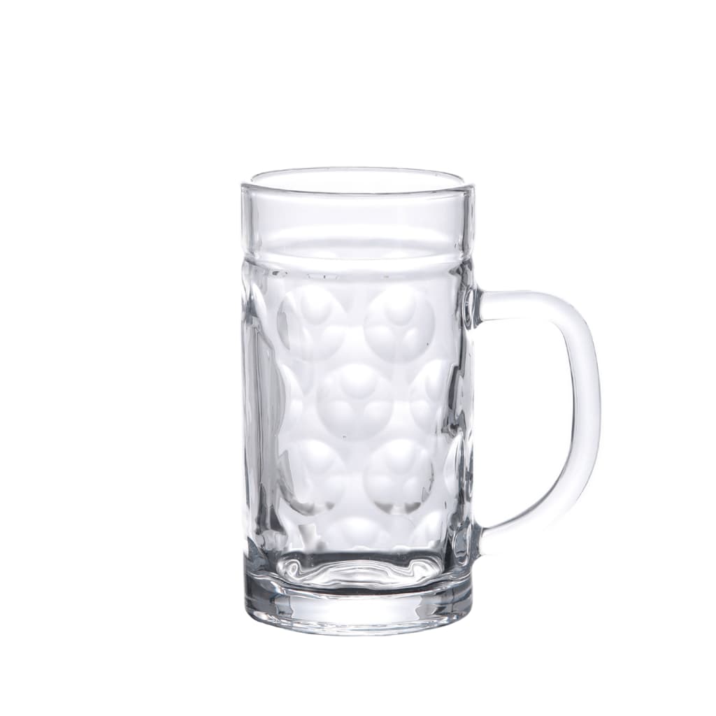 VidaXL Bierpullen met handvat 6 st 500 ml glas