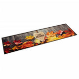 Vidaxl keukenmat wasbaar herfstprint 60x300 cm fluweel