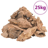 VidaXL Drakenstenen 25 kg 1-10 cm bruin