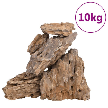 VidaXL Drakenstenen gemende kleur 10 kg 10-30 cm