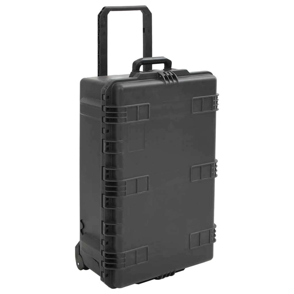 Vidaxl flightcase draagbaar 79,5x51,5x30,5 cm pp zwart