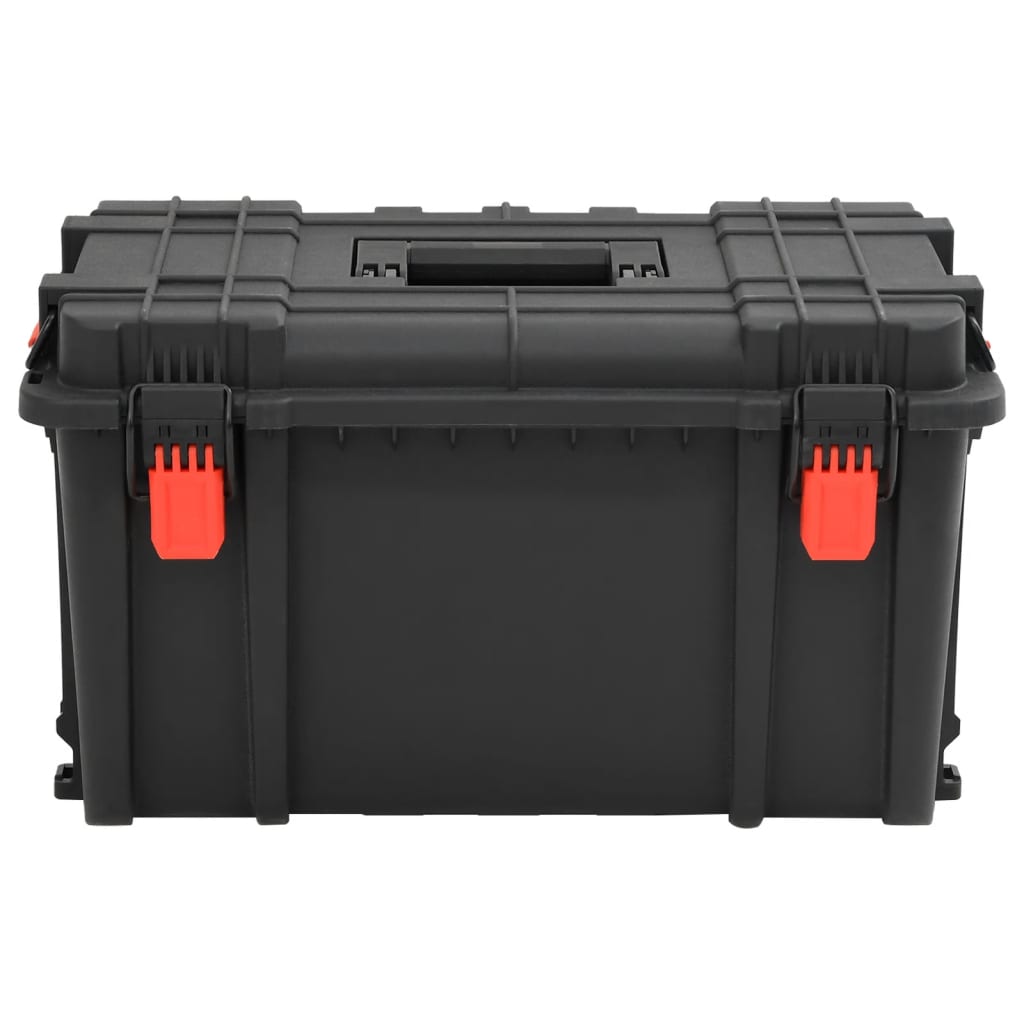 Vidaxl flightcase draagbaar 57x35x32,5 cm pp zwart