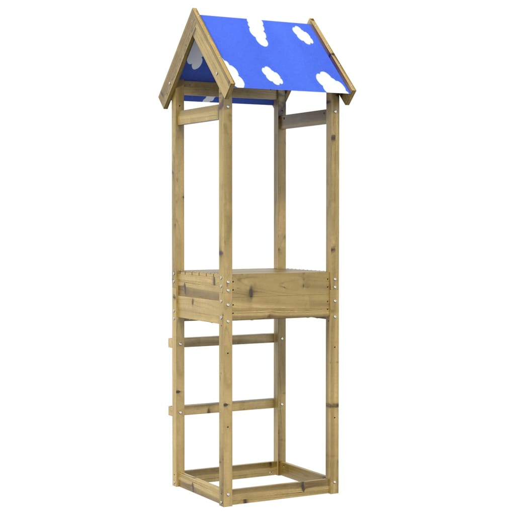 Vidaxl Play Tower 52.5x46.5x195 cm impregnert furu