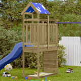 Vidaxl Play Tower With Rock Wall 110.5x52.5x215 cm impregnert tre