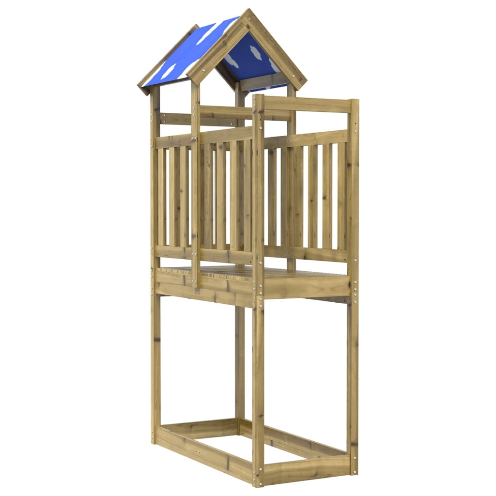 Vidaxl spillen Tower 110.5x52.5x215 cm Imprägnéiert Pine