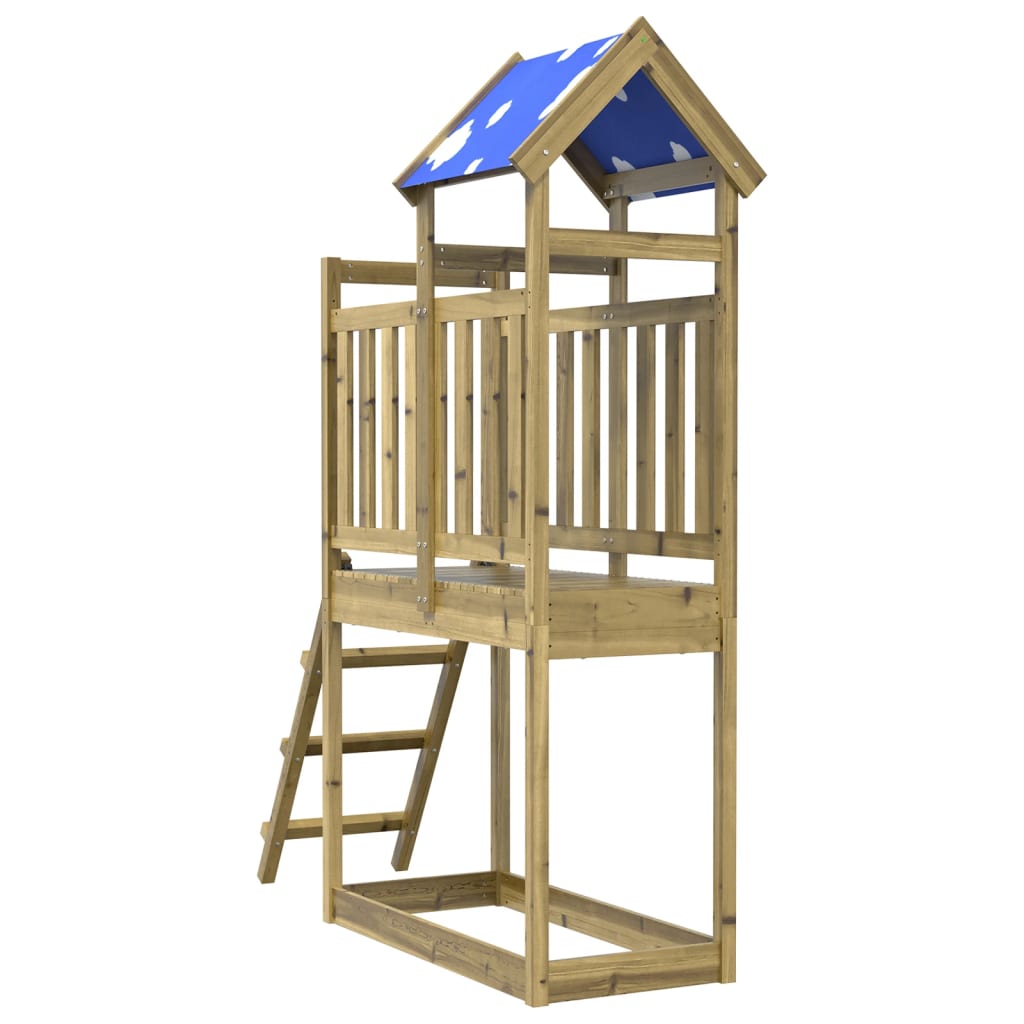 Vidaxl Play Tower Ladder 110.5x52.5x215 cm impregnert furu