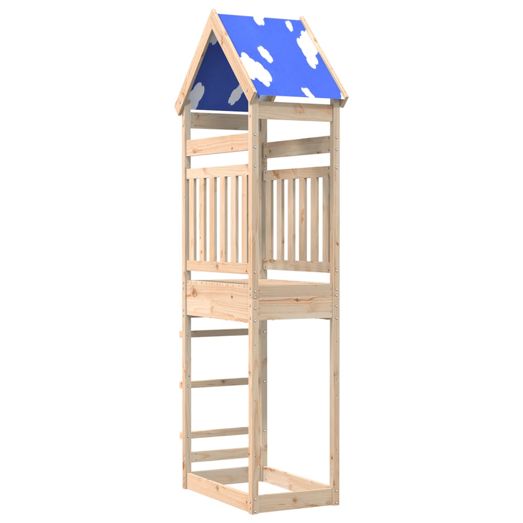 Vidaxl Play Tower 85x52,5x265 cm pevná borovice