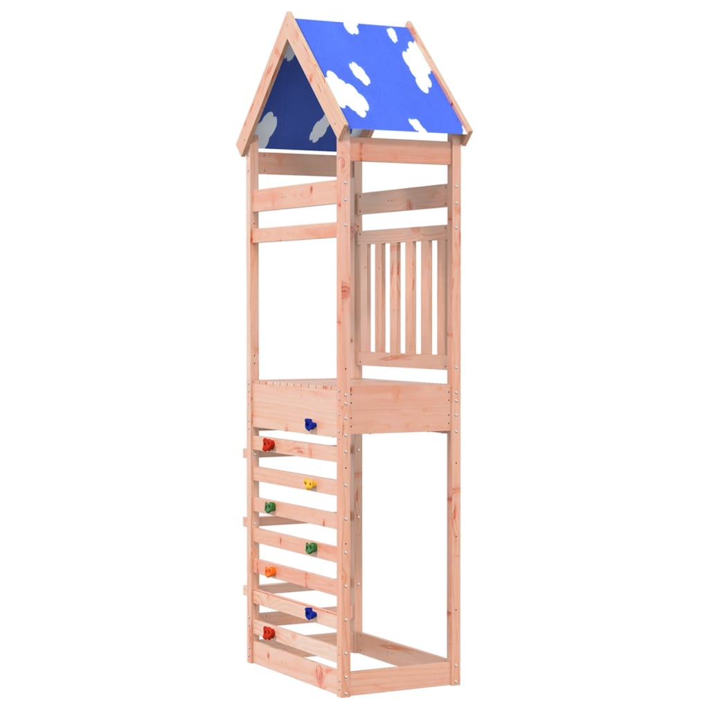 Vidaxl Play Tower med klatrevæg 85x52.5x265 cm Douglas Pinehout