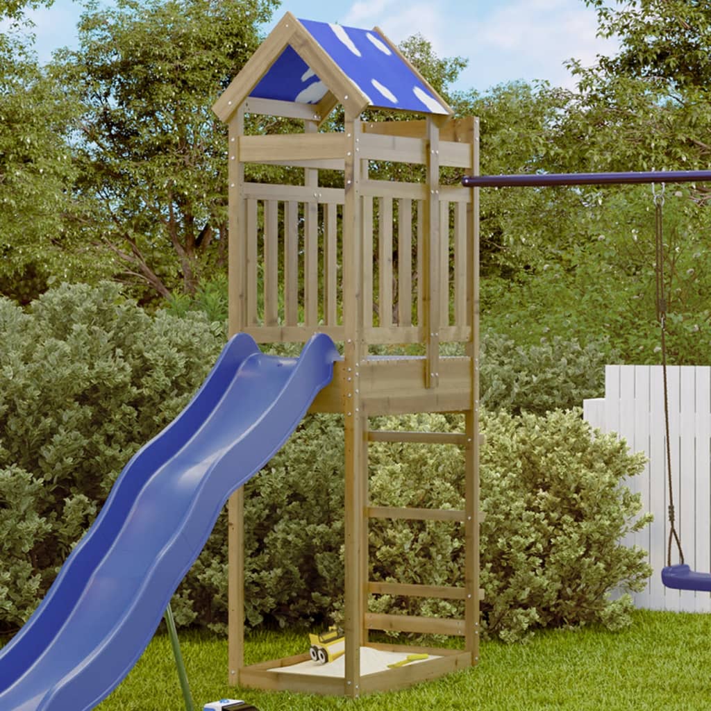 Vidaxl Play Tower 85x52.5x239 cm impregnovaná borovice