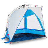 Vidaxl beach tent 2-person waterproof fast-release azure blue