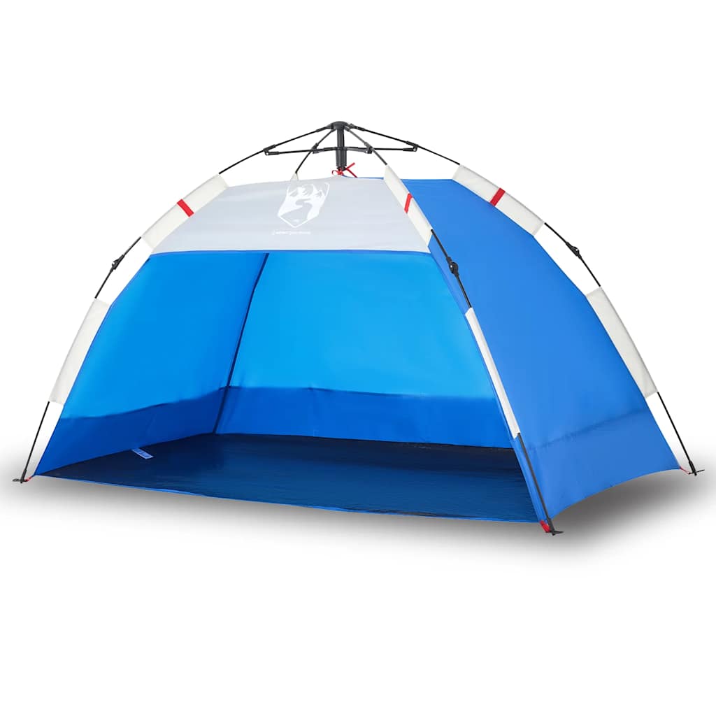 Vidaxl beach tent 2-person waterproof fast-release azure blue