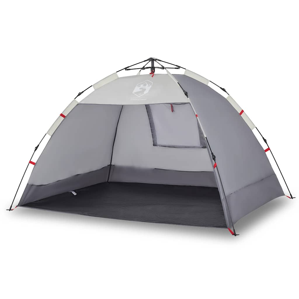 VidaXL beach tent 2-person waterproof fast-release gray