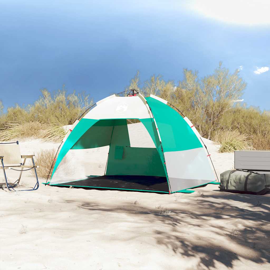 VidaXL beach tent 2-person waterproof fast-release sea green