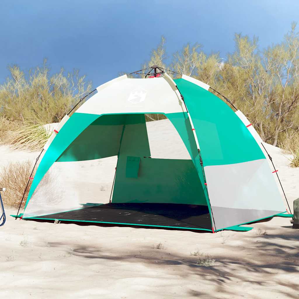 Vidaxl Beach Tent 2 Personne étanche à libération rapide en vert