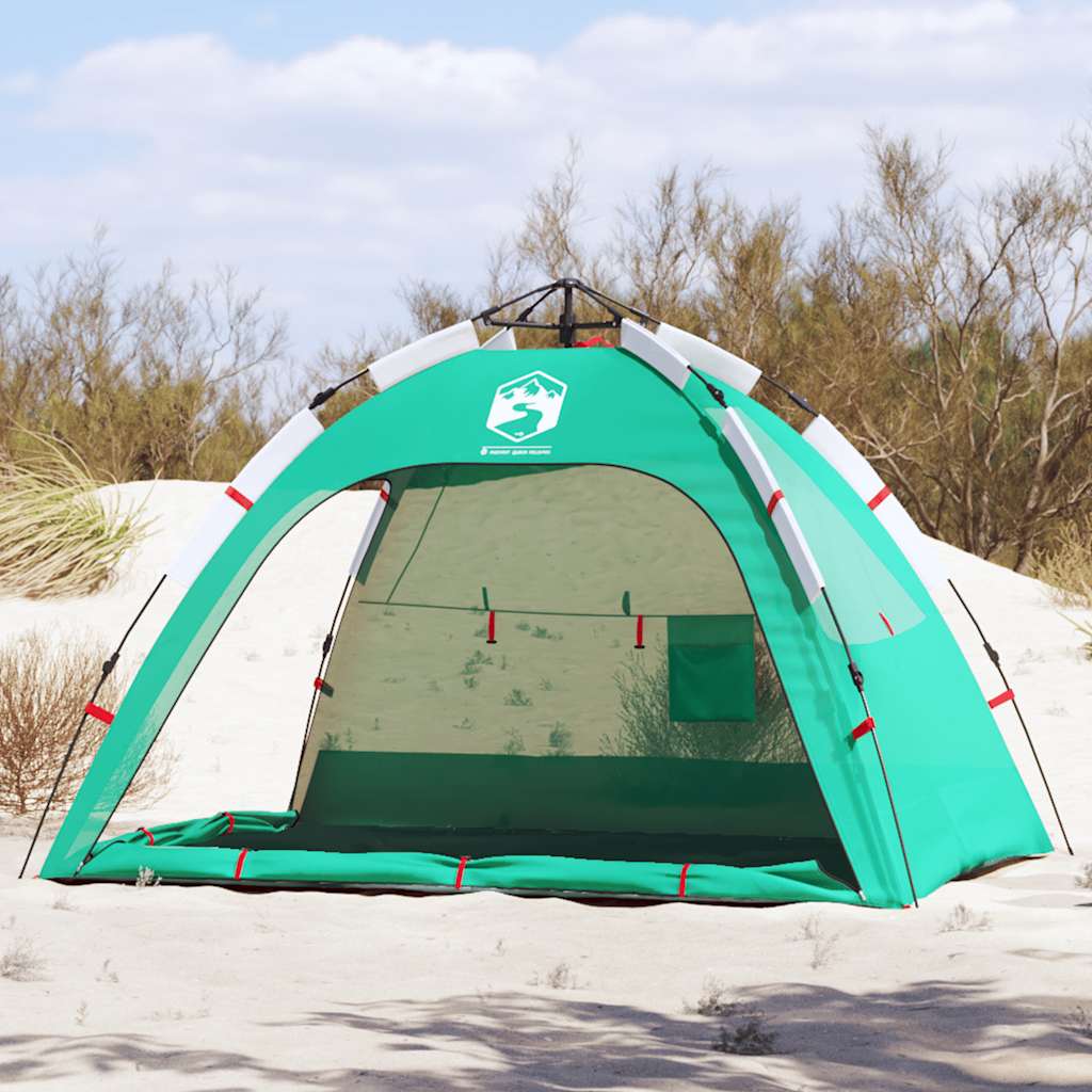 VidaXL beach tent 2-person waterproof fast-release sea green