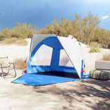 Vidaxl Beach Tenda per 2 persone impermeabile a rilascio rapido azzurro blu azzurro