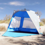 Vidaxl beach tent 3-person waterproof fast-release azure blue