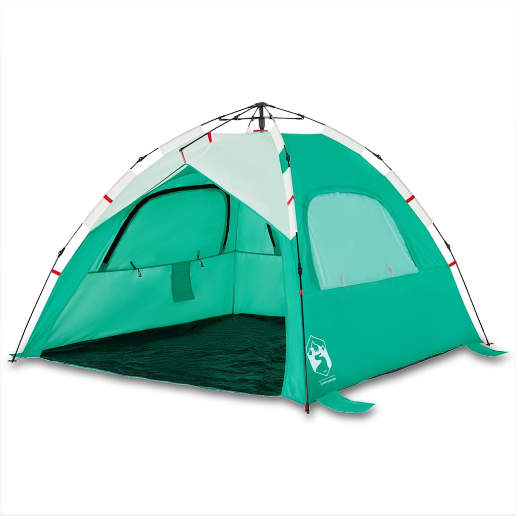 VidaXL beach tent 3-person waterproof fast-release sea green