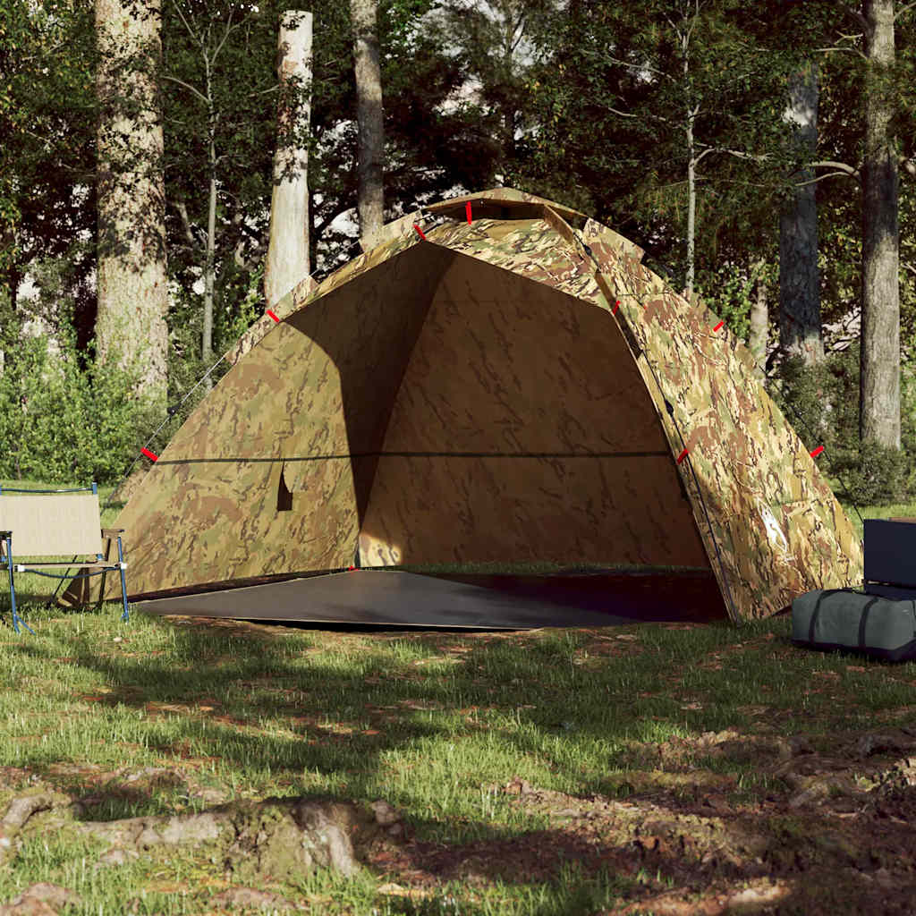 Vidaxl Tent à 4 personnes Camouflage à libération rapide