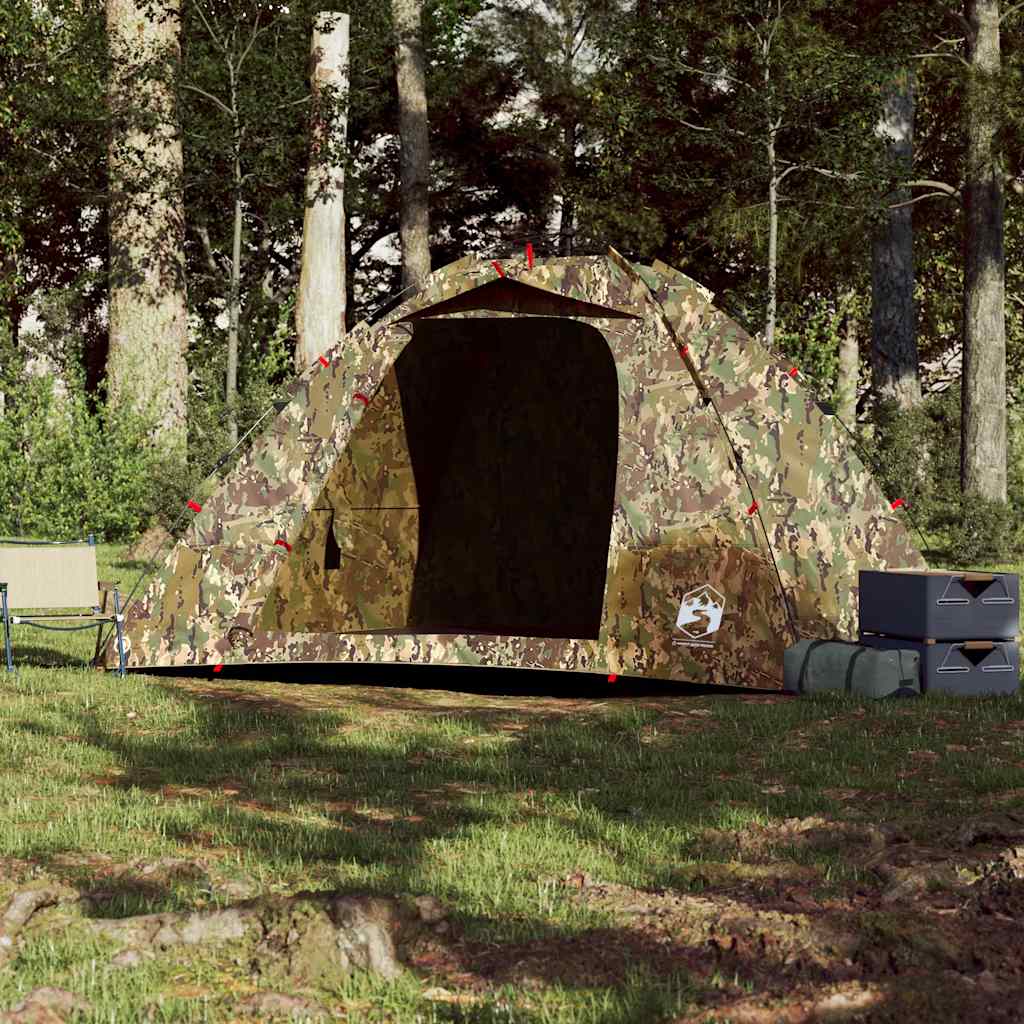 VidaXL Tent 4-person quick-release camouflage