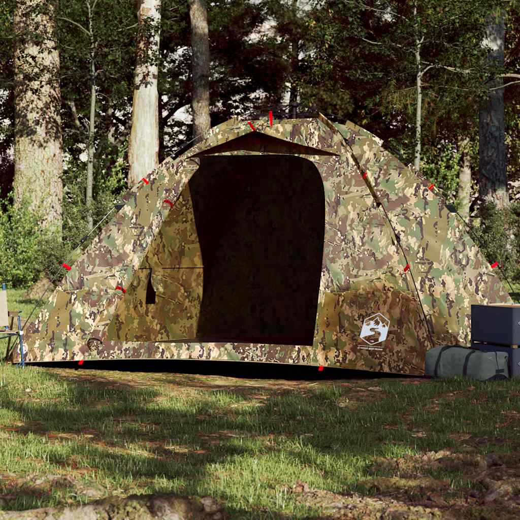 VidaXL Tent 4-person quick-release camouflage