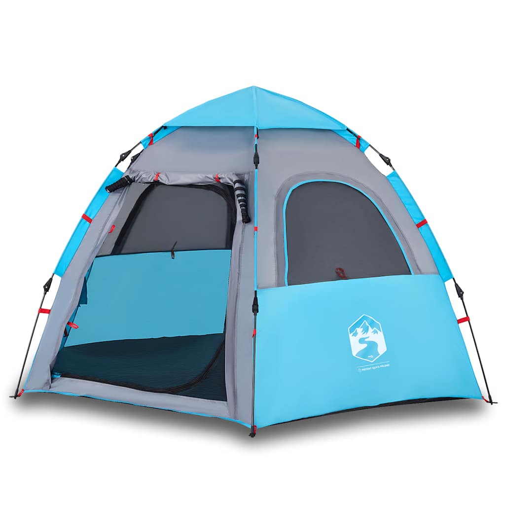 Vidaxl Camping Stan 4-Person Quick Release Blue