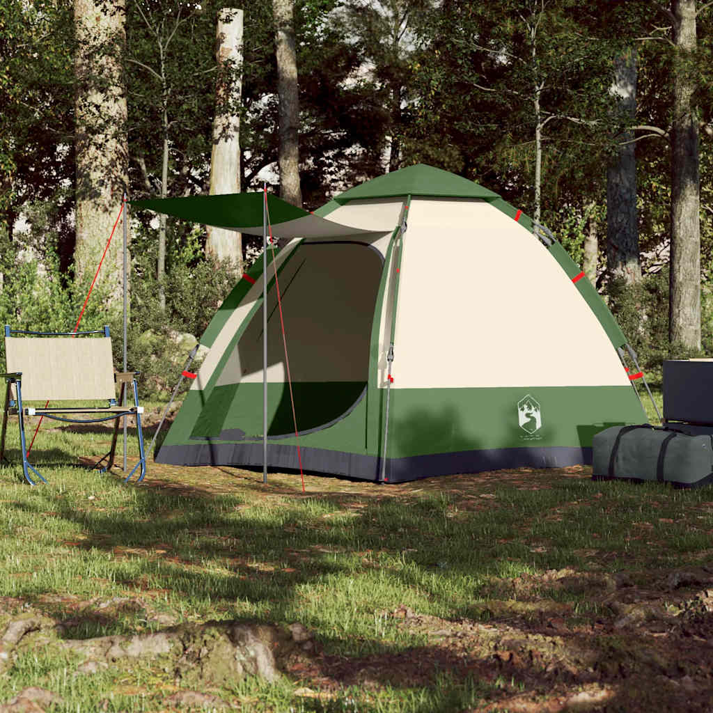 Vidaxl Camping Stan 4-Person Quick Release Green