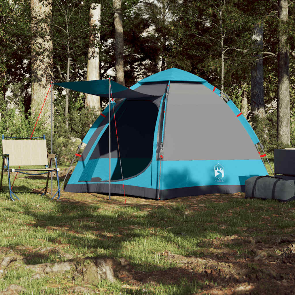 Vidaxl Camping Tent 4-osobowy szybki wydanie niebieski