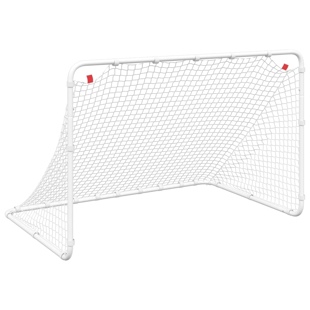 Vidaxl football goal 122x81x81 cm steel white