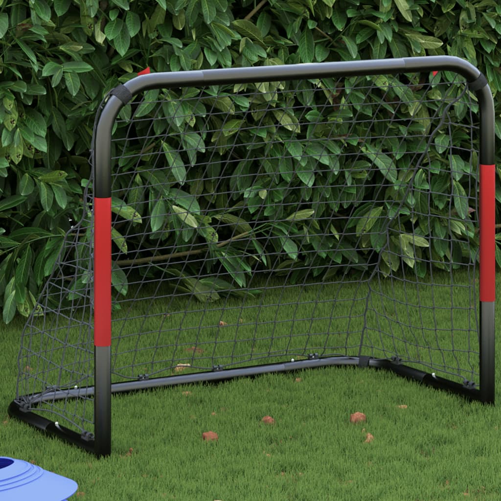 Vidaxl football goal with Net 90x48x71 cm steel red and black