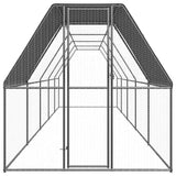 Vidaxl Poulet coop 2x10x2 m galvaniséiert Stol